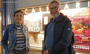Filmemacherin Lisa Eder und Kay Hoffmann vom Haus des Dokumentarfilms (Foto: Günther Ahner/HDF)