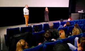Immer ein Highlight: Das Filmgespräch im Anschluss an die DOK Premiere (Foto: Günther Ahner/HDF)