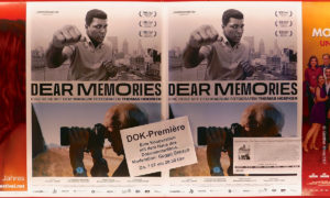 Plakat zur DOK Premiere "Dear Memories" von Nahuel Lopez in Stuttgart (Foto: Günther Ahner/HDF)